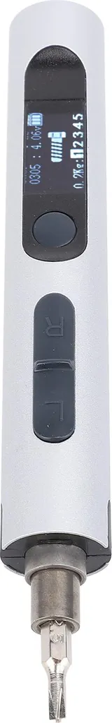 Mini tournevis électrique de précision argent pour réparation smartphone