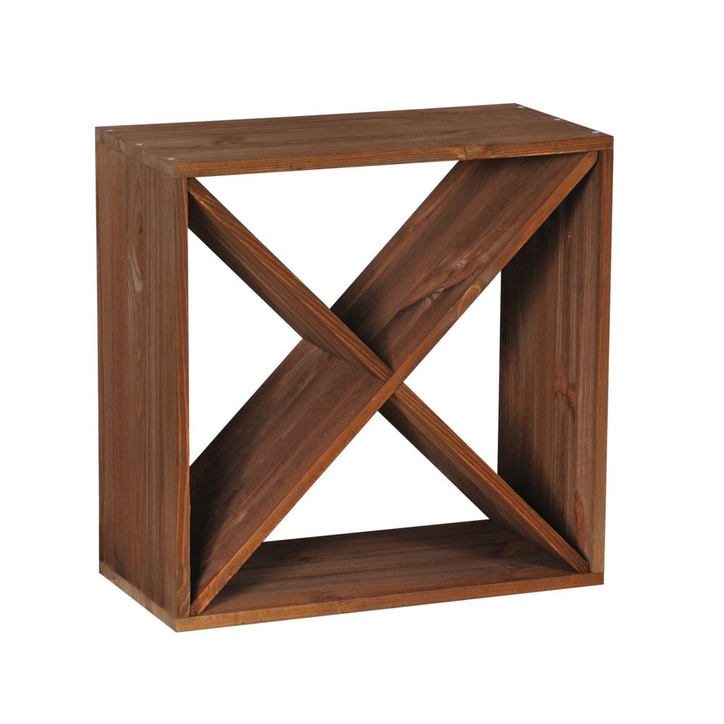Weinregal 50 cm, Modul X, Holz, Braun