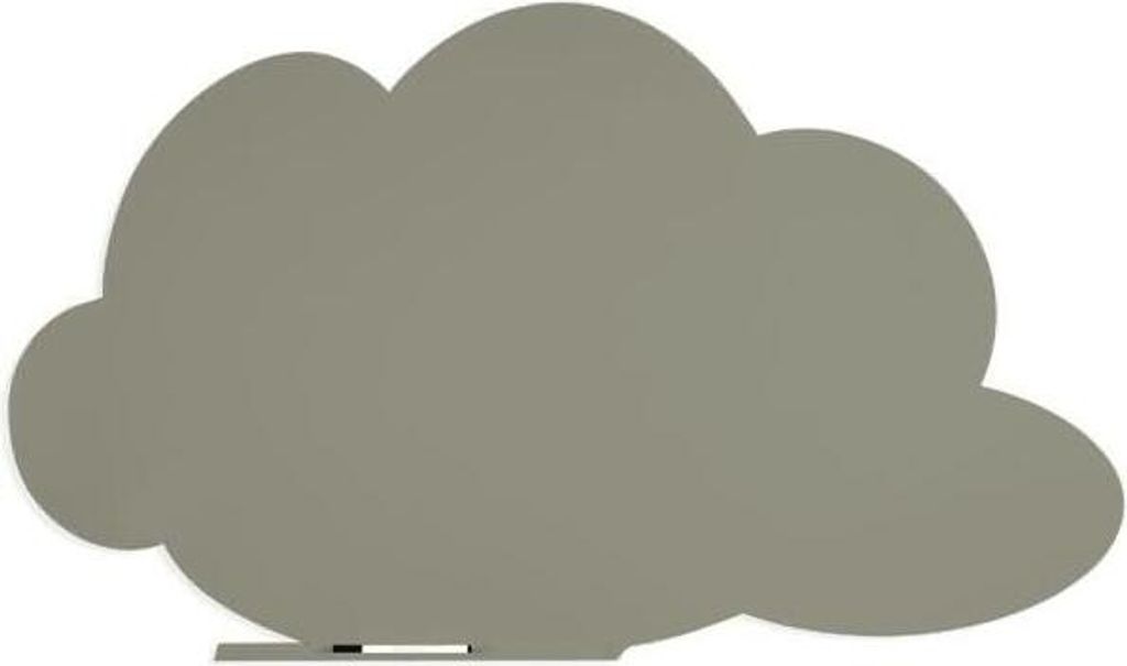Symbol-Tafel Skinshape Wolke lackiert 75x115cm RAL 7030 steingrau.