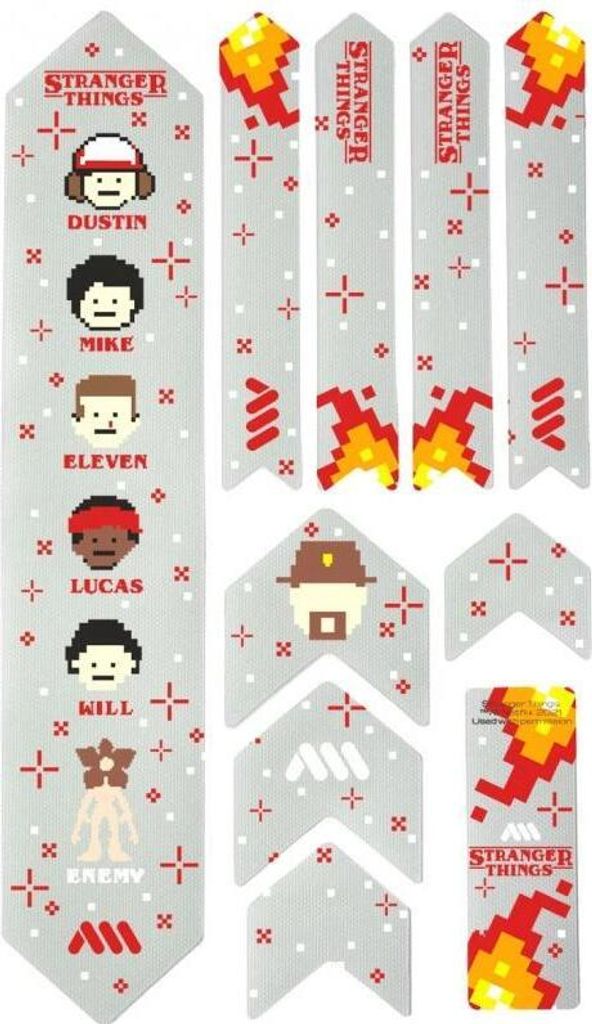 Aufkleber AMS Honeycomb Frame Guard Extra X Stranger Things 8-bit Rahmenschutz AMSFG2ST8C