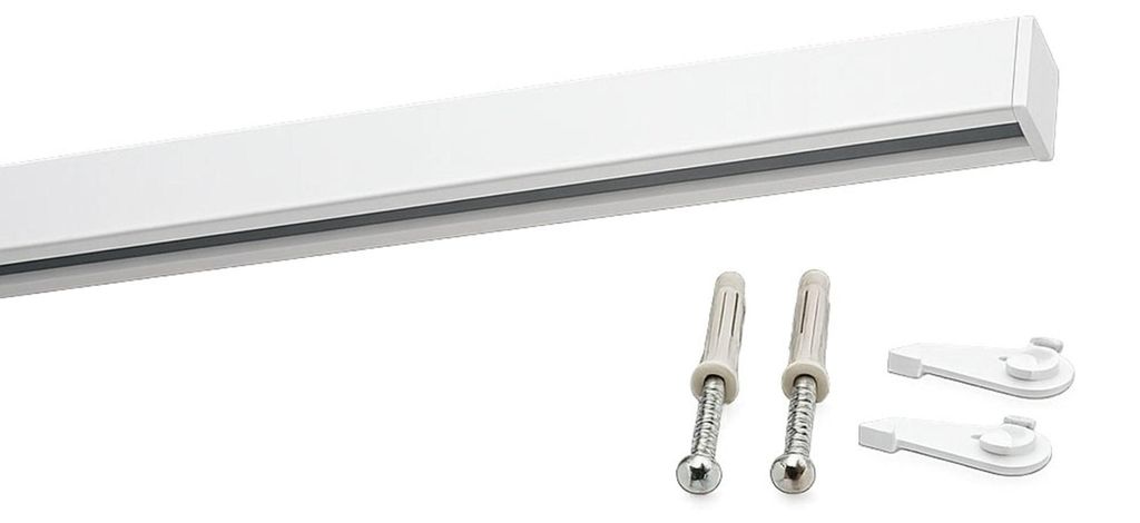 Rail de rideau intérieur sur mesure 1 voie Blanc - Série Image du produit 