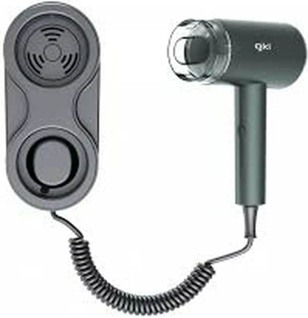 Sèche-cheveux compact Grunkel 1600W Noir pour un séchage rapide et doux