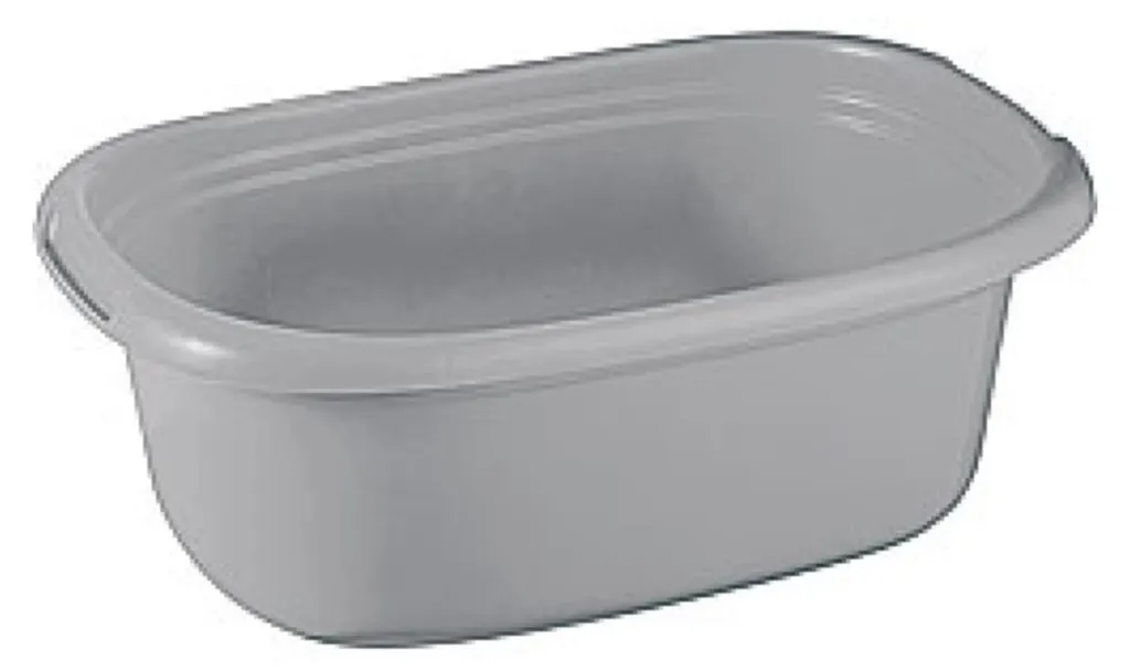Bac de rangement 25L gris idéal pour buanderie et lavage manuel