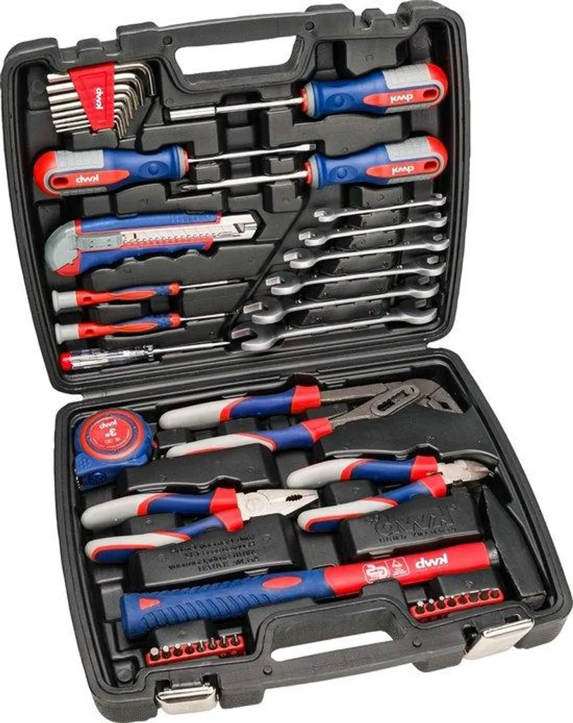 Mallette de Bricolage 65 Pièces pour Montage de Meubles et Réparations