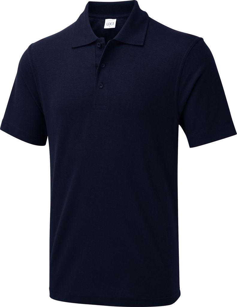 Uneek UX Polo Shirt UX1 Herren Damen Basic Kurzarm Polo navy 2XL