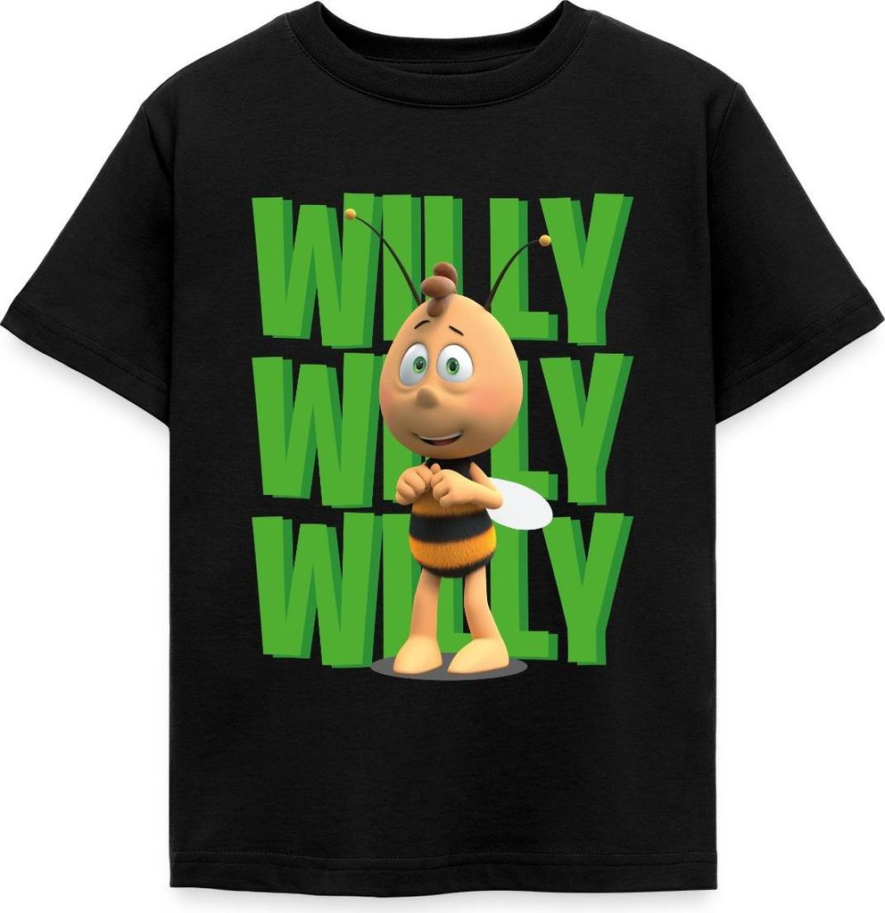 Spreadshirt Die Biene Maja 3 Das Geheime Königreich Film Willi Kinder T-Shirt, 110/116 (5-6 Jahre), Schwarz