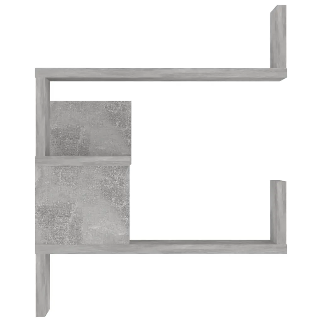 Étagères murales d'angle pour gain de place 40x40x50 cm gris béton x2 - 8