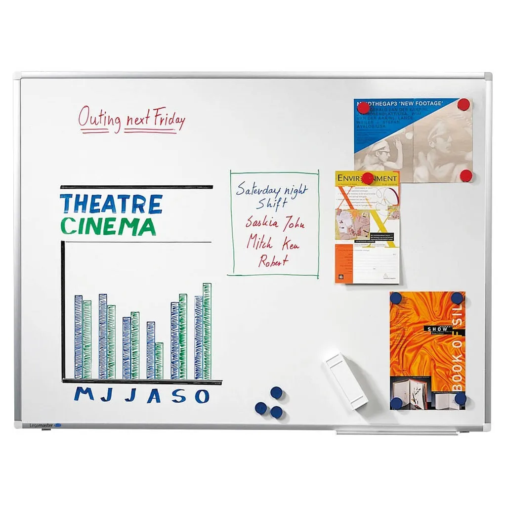 Tableau blanc 90x120 Legamaster Premium Plus avec surface laquée Pro - 2