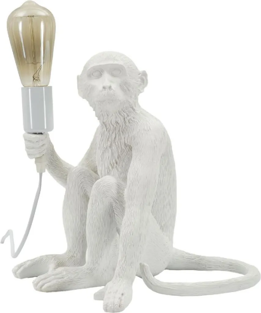 Lampe de table singe assis pour éclairage d'ambiance et décoration