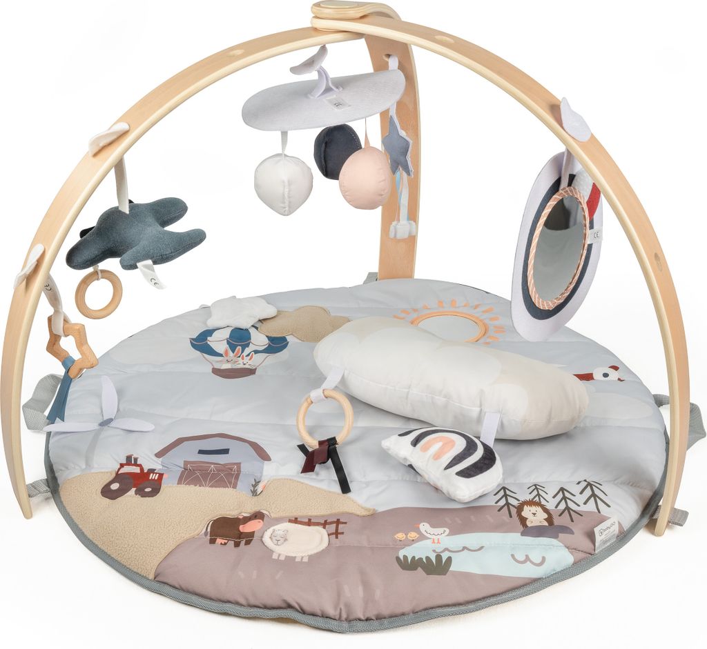 BabyGo Spielbogen Bianca, Sky inkl. Krabbeldecke Produktbild 