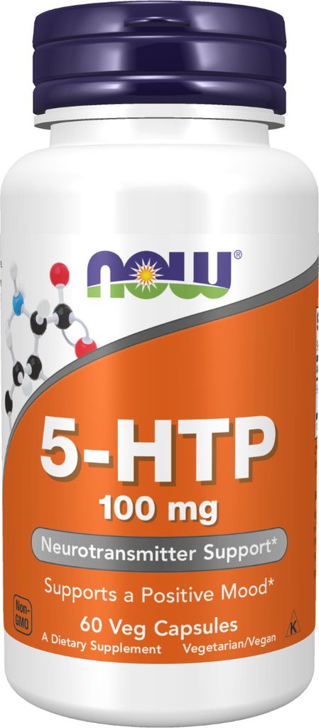 Now Foods 5-HTP 100mg (60) Standard - Vitamine,  Mineralien Produktbild 