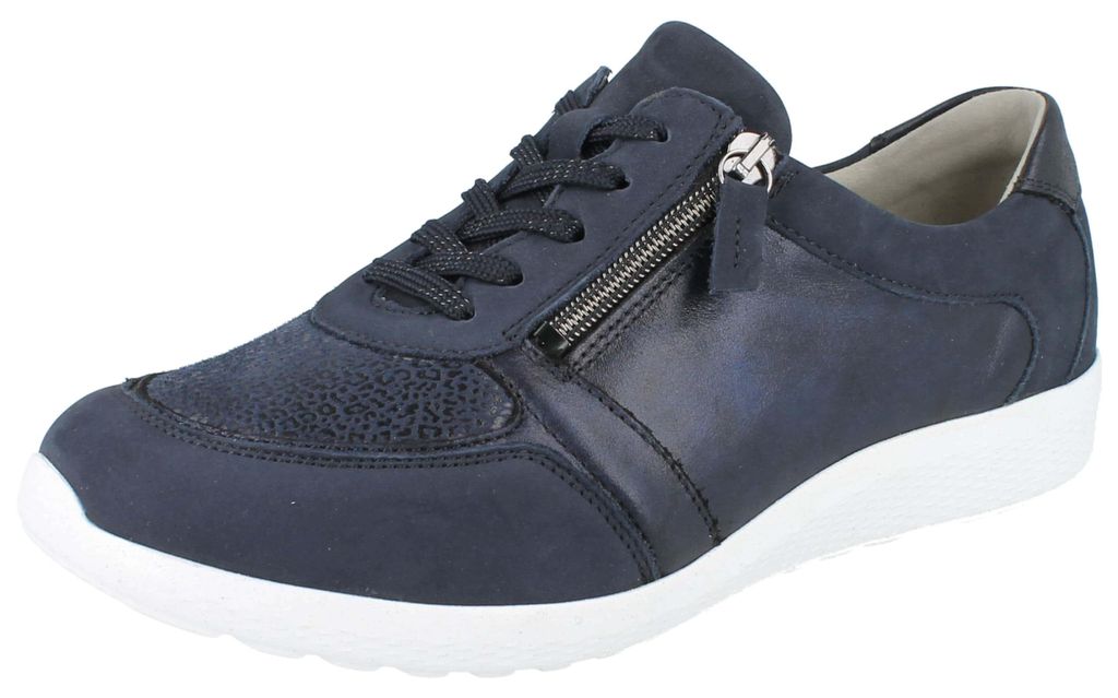 WALDLÄUFER Orthotritt M Ira Damen Schnürschuhe dunkelblau Produktbild 