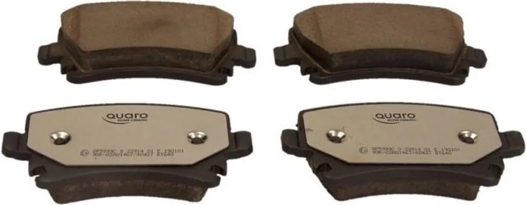 Disques de Frein Arrière Quaro Silver Ceramic pour VW Golf 5 et Touran