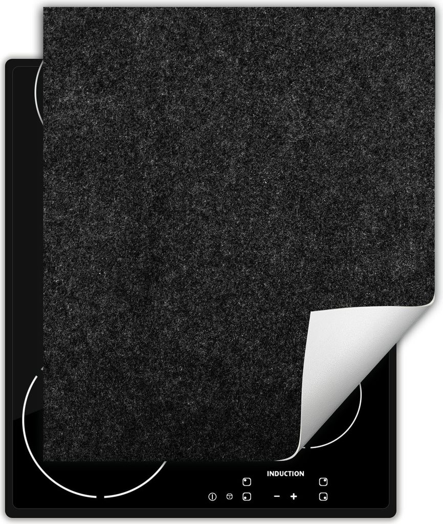 DarHaus Herdabdeckplatte 45x52 cm Anti Rutsch Matte Aufrollbar, Granit