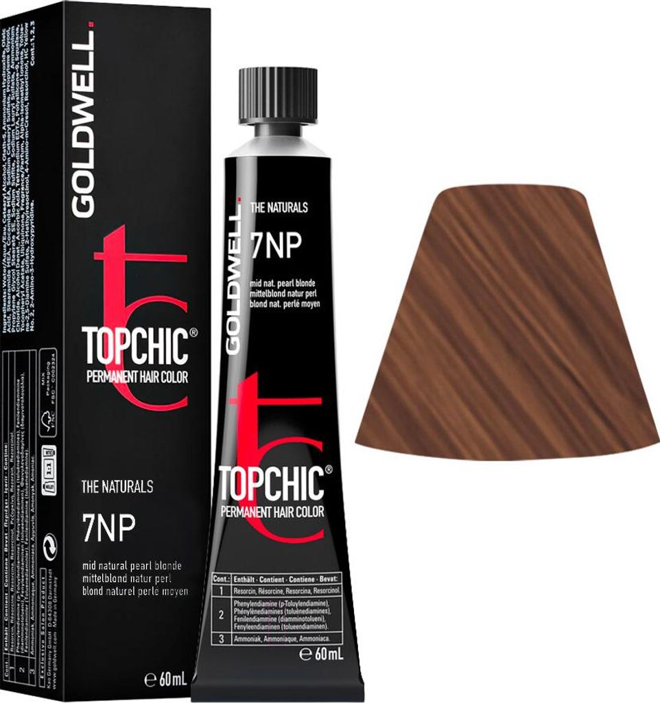 Goldwell Topchic Tube 7NP Mittel Natur Perlblond 60ml Produktbild 