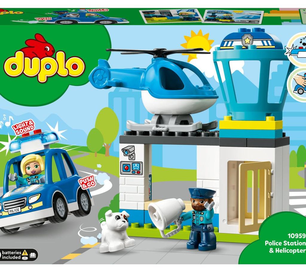 Lego Duplo Town Stazione Di Polizia Ed Elicottero 10959 Immagine del prodotto 