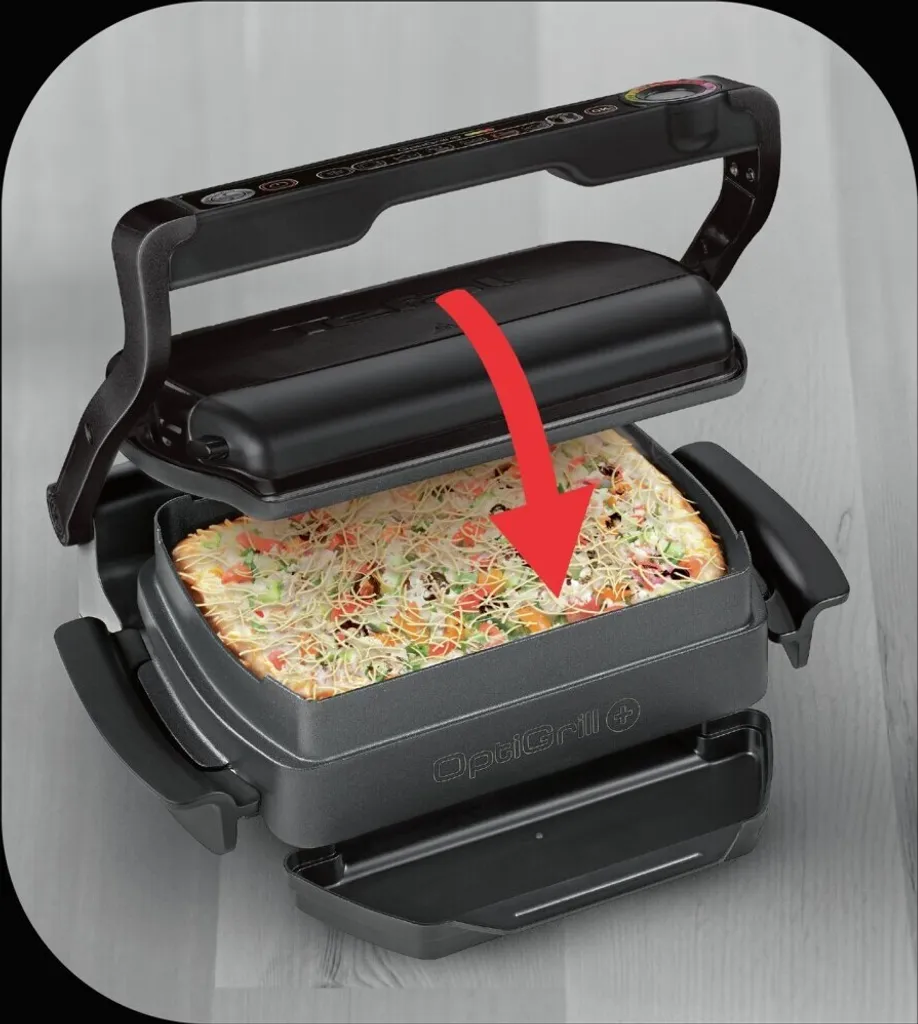 Grill électrique Tefal GC7148 Optigrill+ avec accessoire Snacking & Backing - 28
