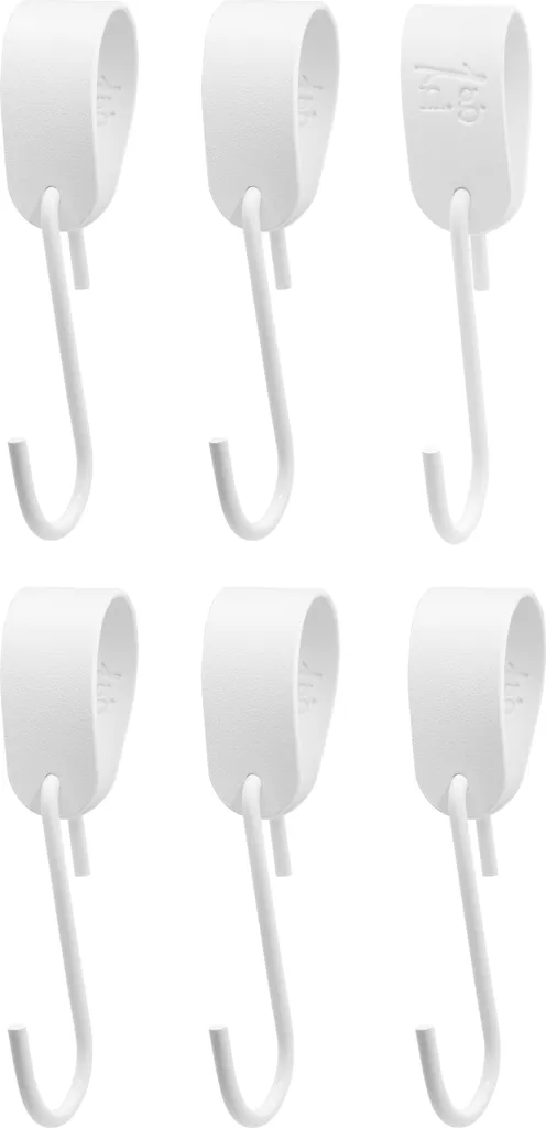 Ganci Appendiabiti 6x GARD Loop Bianco - Pelle Vegana Ultra-Resistente