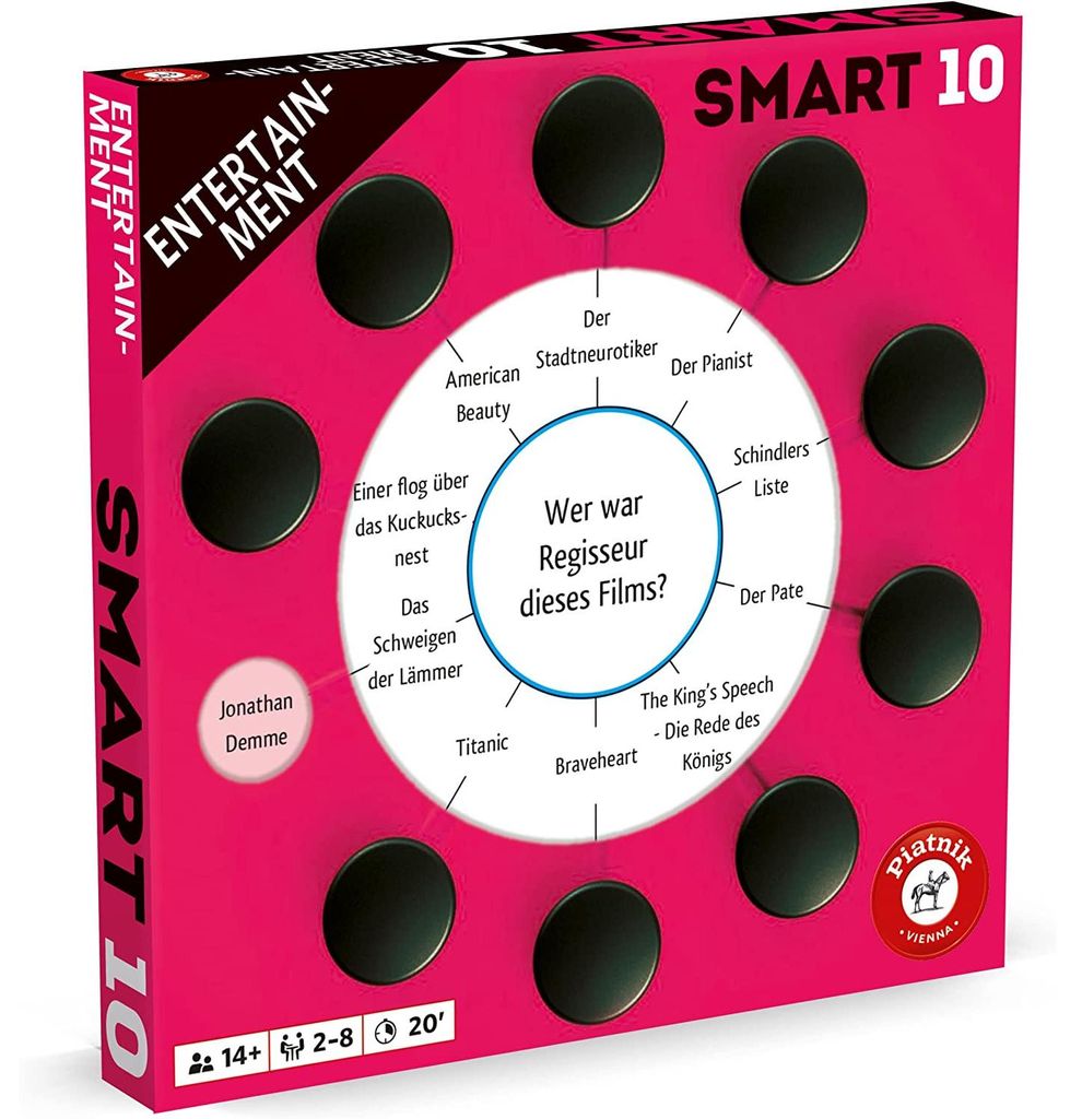 Piatnik - Smart 10 Zusatzfragen - Entertainment Quiz Rätsel Produktbild 