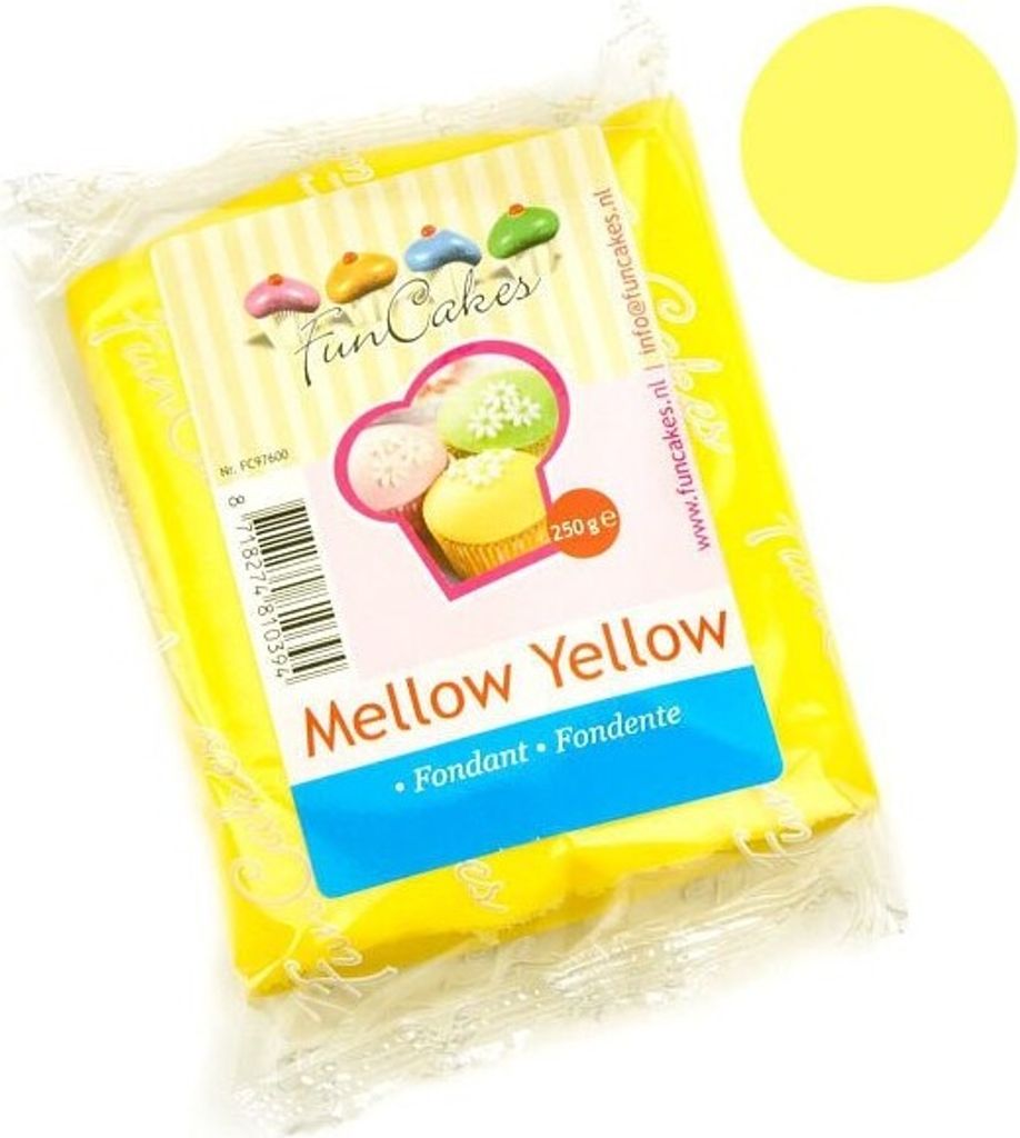 FunCakes Rollfondant Mellow Yellow/Gelb 250g Produktbild 3