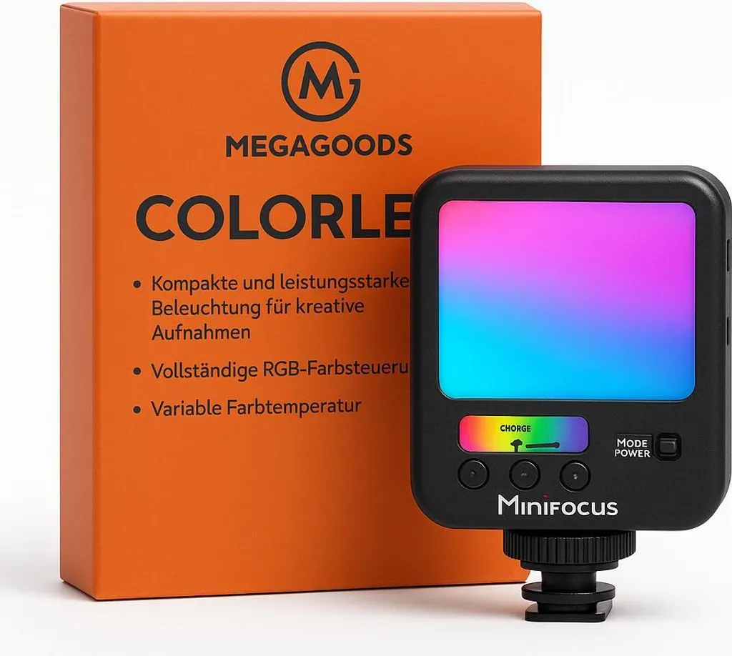 Éclairage RGB pour Caméra Rechargeable Minifocus Panneau Lumineux 5W