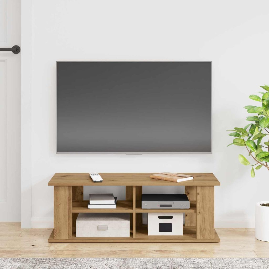 "Schlussverkauf" TV-Ständer moderne - Wohnzimmer Fernsehschrank - Artisan-Eiche 96x35x33,5 cm C14725