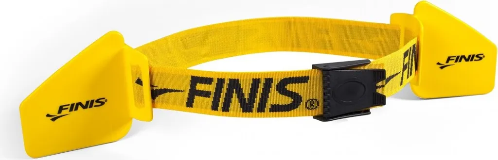 Ceinture de natation Hydro Hip réglable en nylon noir et jaune