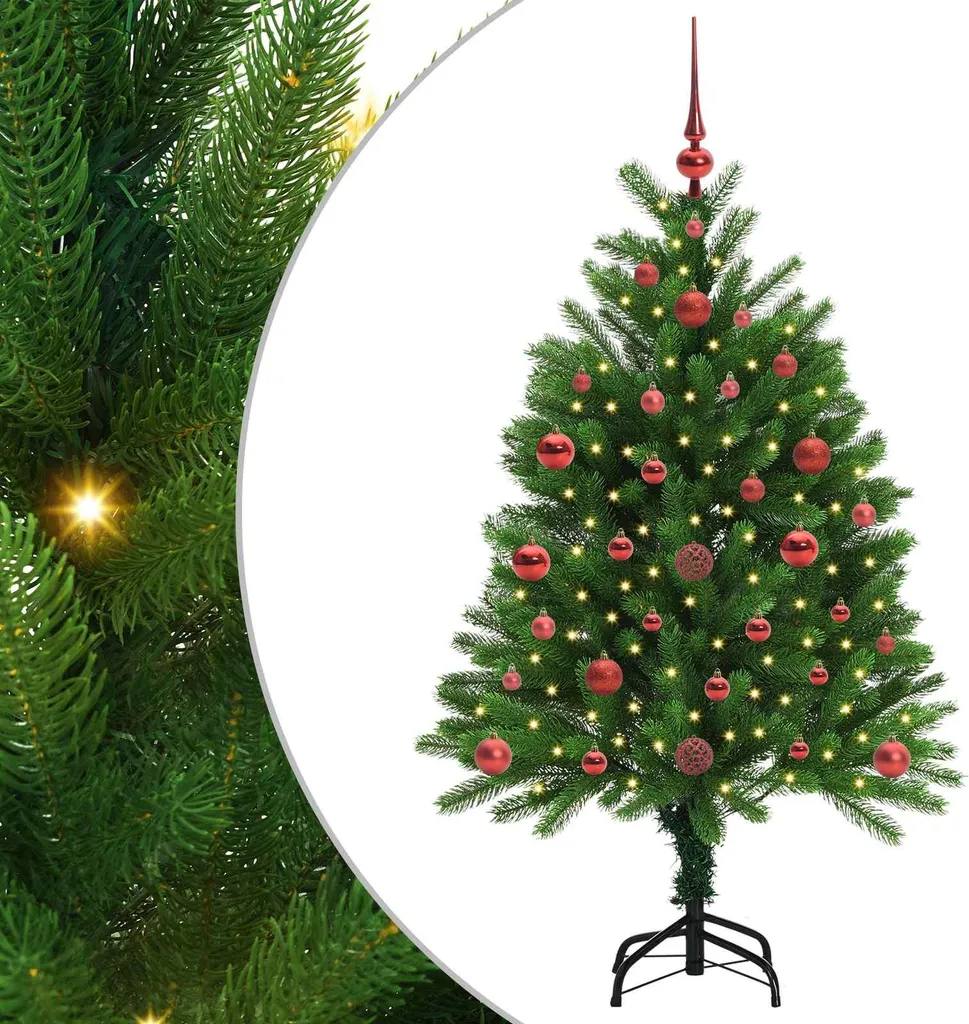 vidaXL Arbre de Noël avec 150 LEDs Vert 120 cm PE avec support inclus