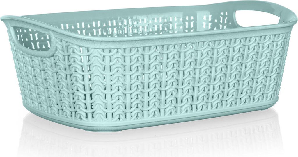 Košík ratan 26,5x20x9,5cm plastový, MINT Obrázek produktu 