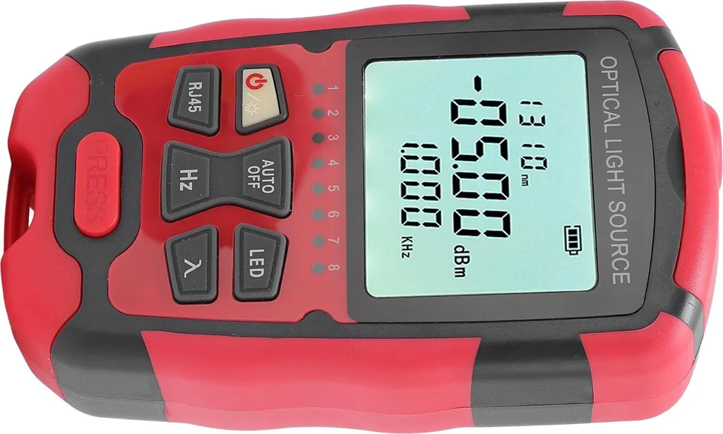 Fafeicy Testeur de Fibre Optique 1310 1550nm avec Source Lumineuse Stable