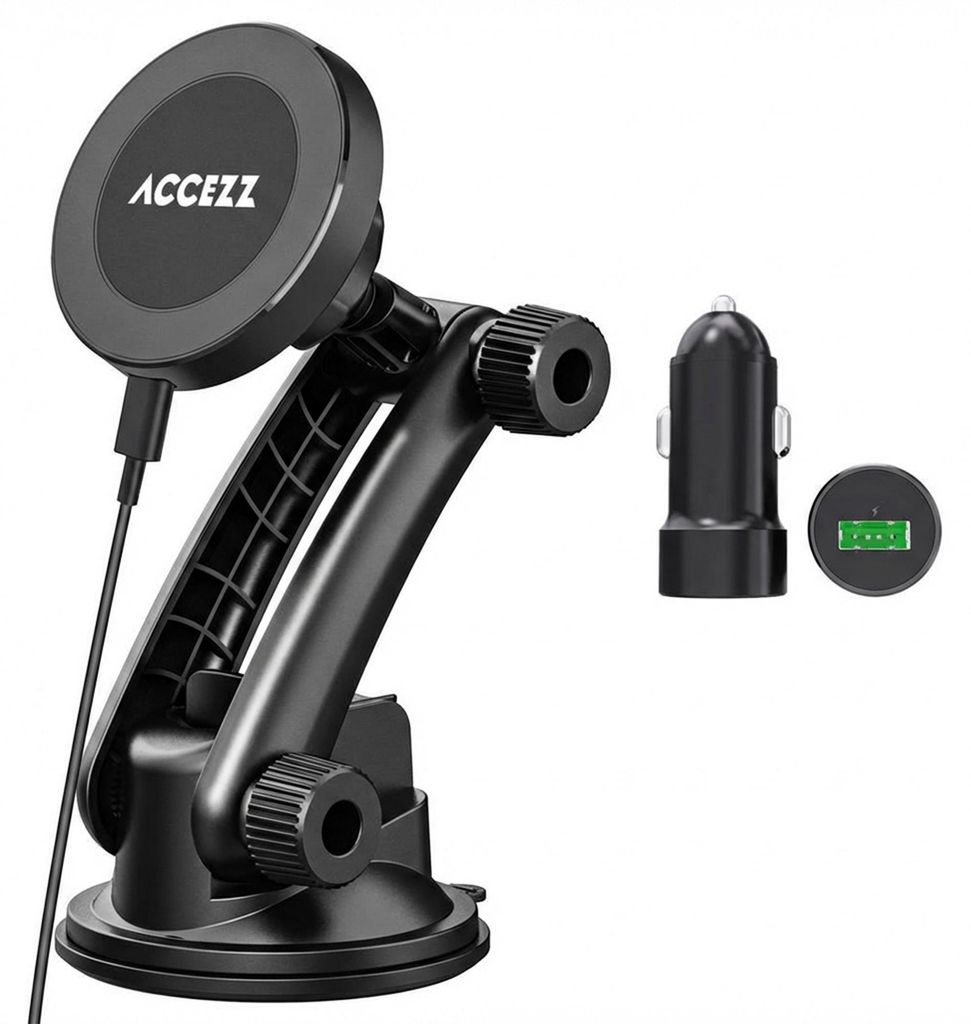 Accezz Telefoonhouder auto met MagSafe - Draadloze oplader Productafbeelding 