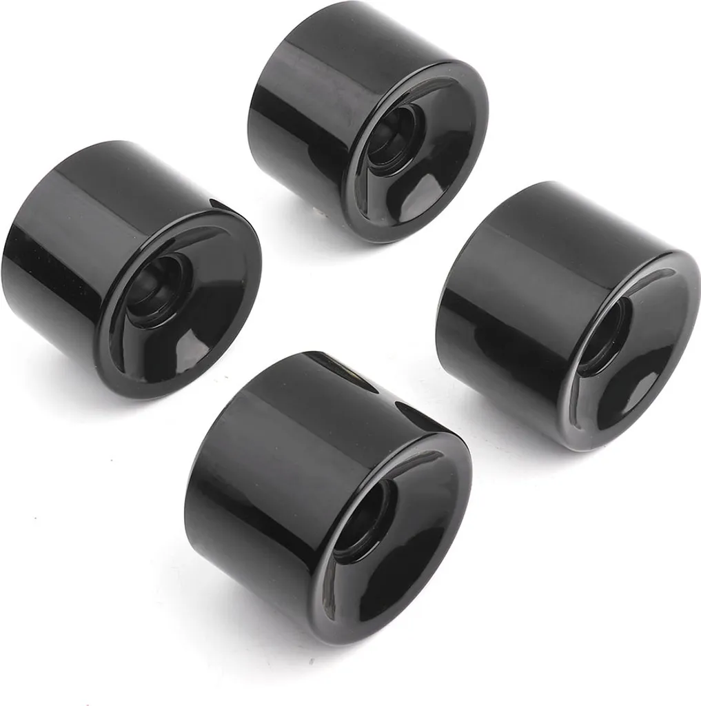 Roues de skateboard Puente 70x51mm noires anti-vibration en polyuréthane