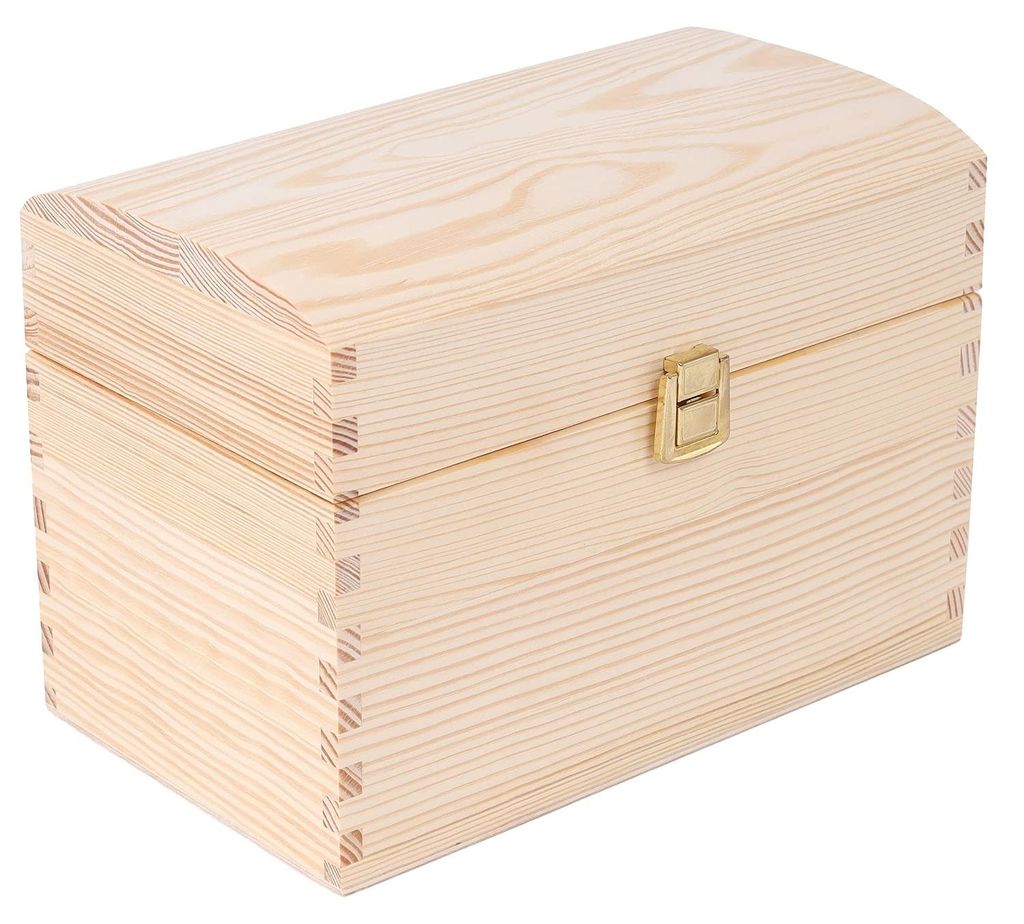 Creative Deco Grote Doos Schatkist Houten Geheugen, 25 x 15 Productafbeelding 
