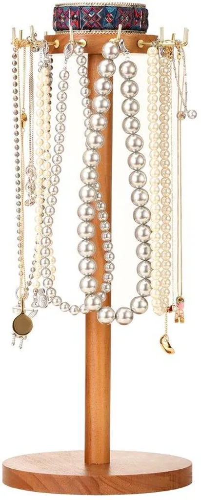 Boîte à bijoux bois pour ranger colliers et boucles sans emmêlement