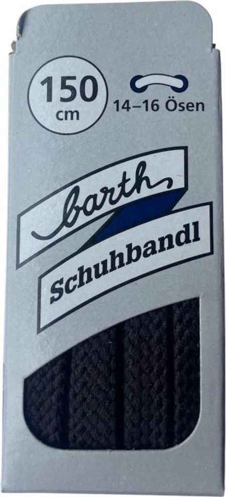 Extra dicke runde Schnürsenkel - Schwarz 150 cm (Barth)