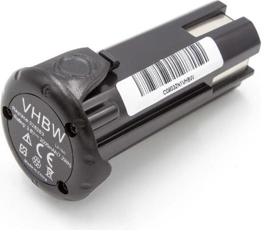 vhbw Akku Ersatz für Bostitch 9B12070R für Werkzeug (2000 mAh, Li-Ion, 3,6 V)