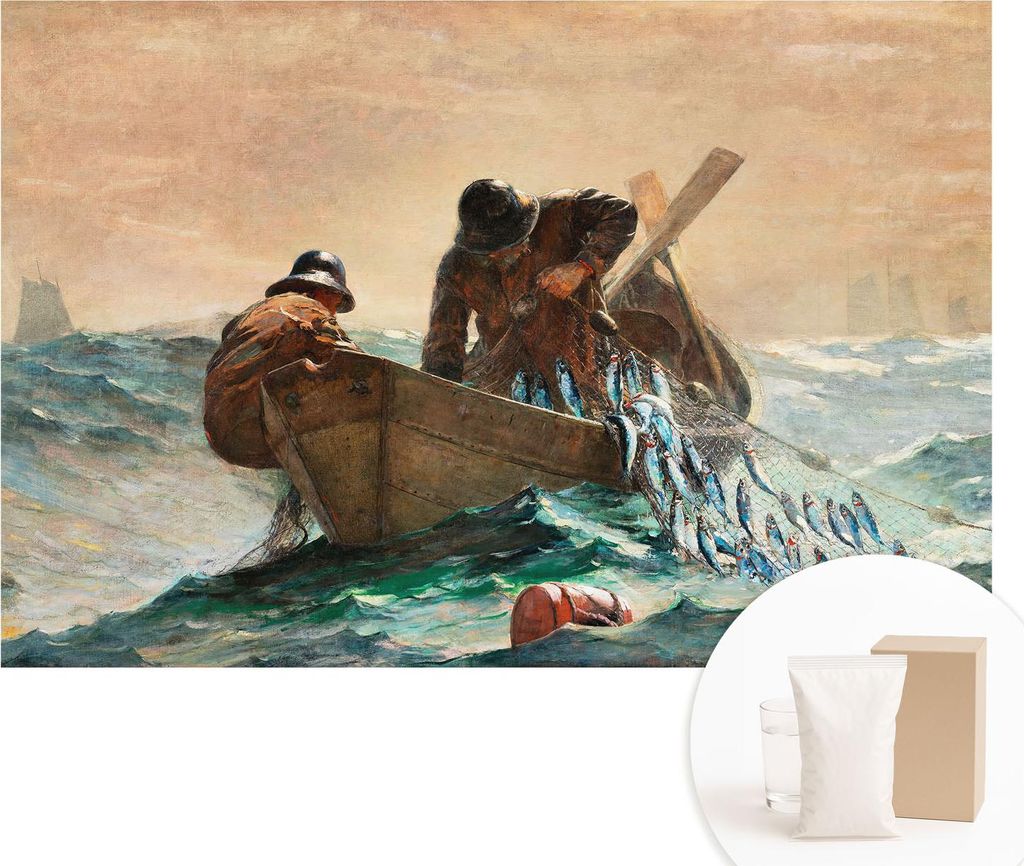 Fototapete - Wandbilder für Wohnzimmer - 104x70 cm - Dekorative Wandfolie - Modernes Design für Wanddekoration - Tapeten für Innenräume - Seeab...