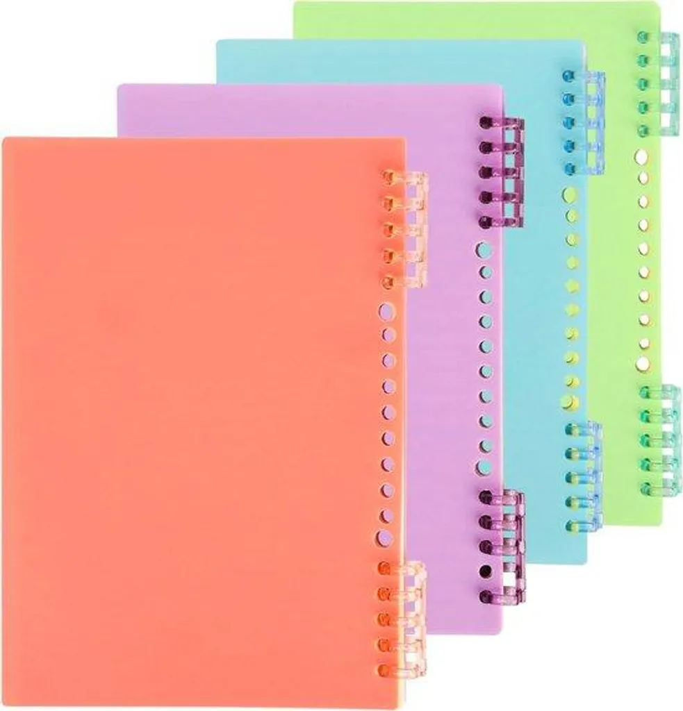 Carnet à anneaux A5 rechargeable de 60 pages lignées papier 80g