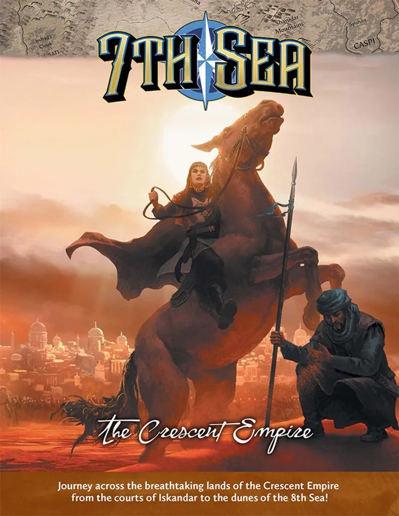 7th Sea Crescent Empire JDR Livre d'Extension de Jeu de Rôle Anglais