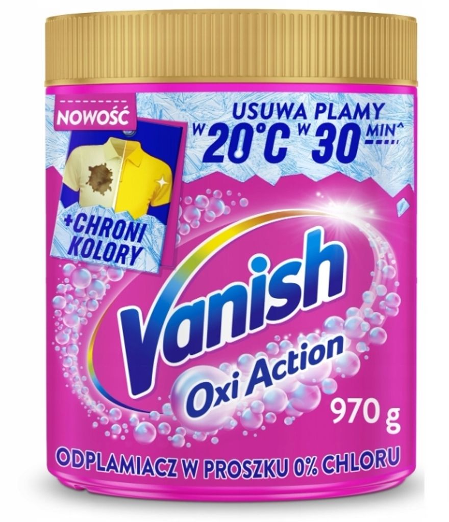 Vanish Odplamiacz Oxi Action Pink 970 g Zdjęcie produktu 