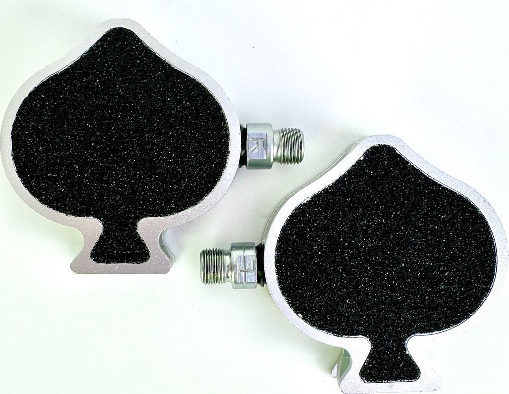 Pik spade Pedale 9/16 schwarz silber