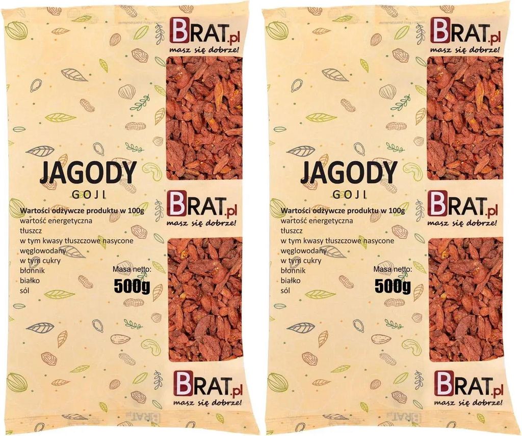 Bacche di Goji 1kg (2x500g) Immagine del prodotto 
