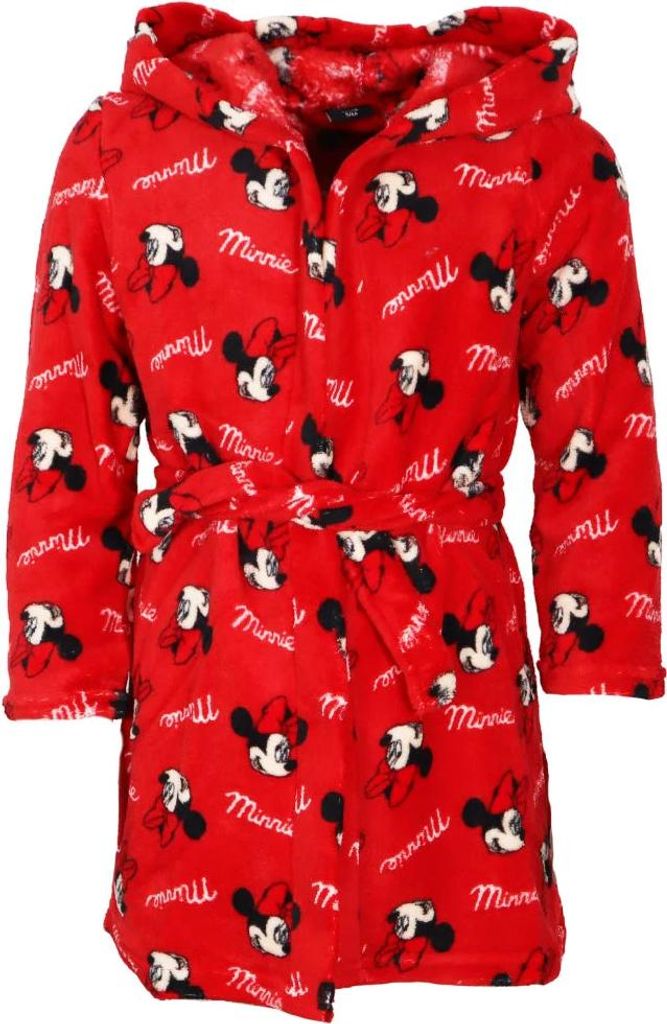 Disney Minnie Maus Kinder Mädchen Fleece Bademantel mit Produktbild 