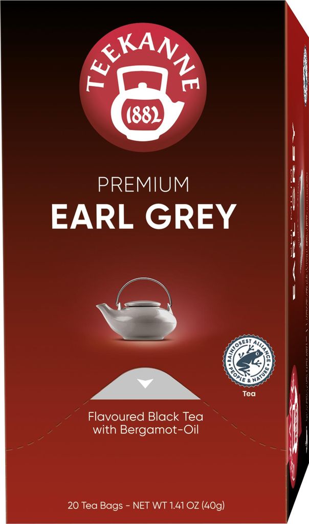 Teekanne Premium Earl Grey Schwarztee blumig und fruchtiger Produktbild 
