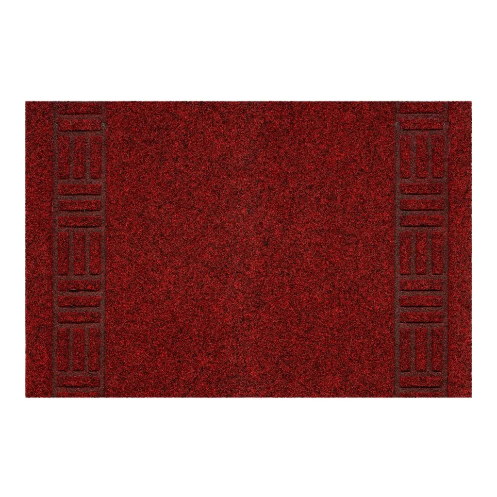 Paillasson PRIMAVERA rose 3353 rouge 80x250 cm pour entrée et couloir
