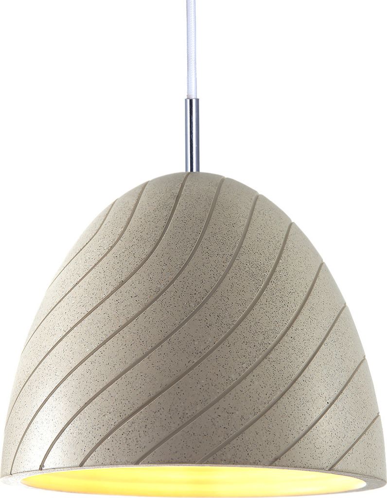 Hängelampe, E27, Lampe Für Wohnzimmer Esszimmer Küche, Höhenverstellbar Farbe Beton-Sandstein-Weiß