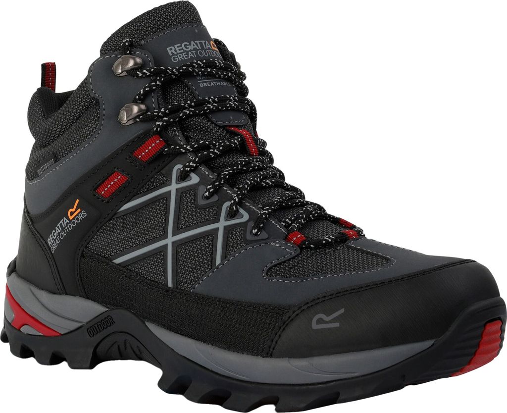 Regatta - Herren Wanderstiefel "Samaris III" RG9713 (47 EU) (Briar/Tomatenrot)