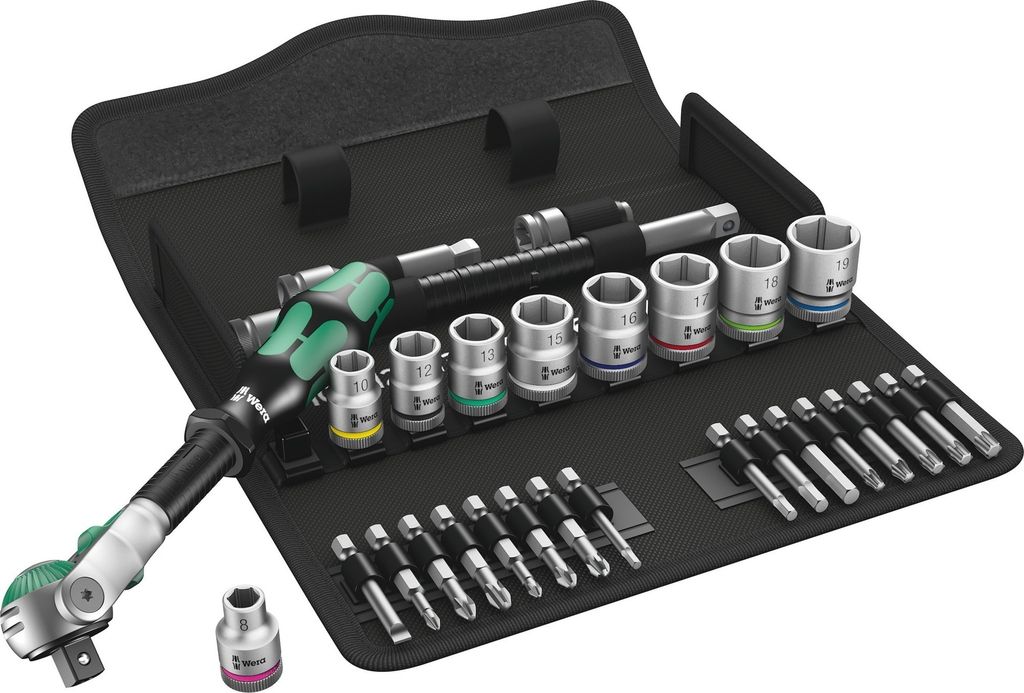 Wera 8100 SB 6 Zyklop Speed- Jeu de cliquets, entraînement Image du produit 