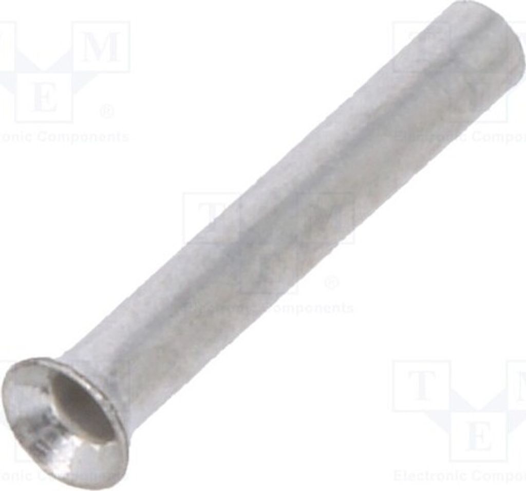 50x Stoßverbinder 0,14mm2 unisoliert Kupfer 6mm verzinnt TUL-NI-00106 Bootlace fer