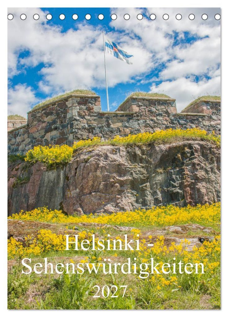 Helsinki - Sehenswürdigkeiten (Tischkalender 2027 DIN A5 hoch), CALVENDO Monatskalender